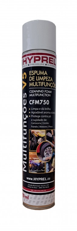Espuma de Limpeza Multifunções, 750ml