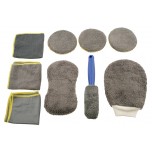 Kit de Limpeza Microfibras, 9 pcs