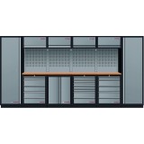 Móvel Hyprel Storage 6 elementos com Bancada em Madeira