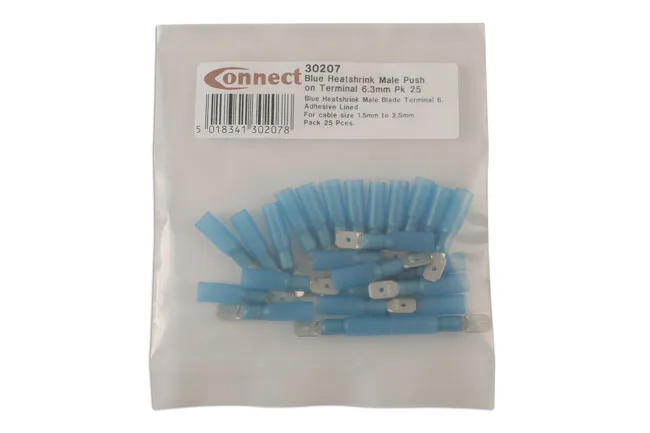 TERMINAIS MACHO 6.3MM – 25 UNI