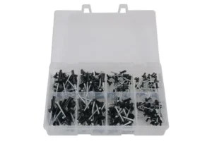 SORTIDO REBITES PRETOS 200PCS