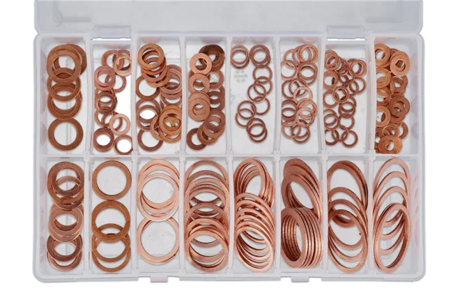 SORTIDO DE ANILHAS DE COBRE M5X1MM A M24X2MM