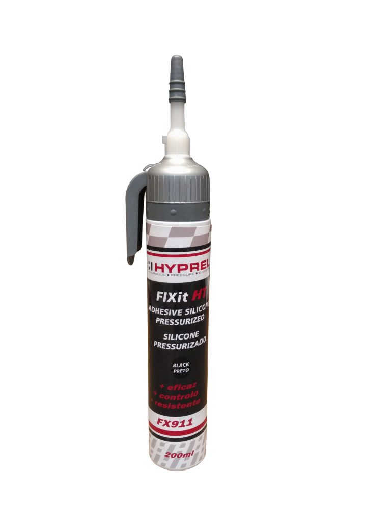 Silicone Pressurizado Preto Alta Temperatura