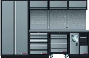 Móvel Hyprel Storage 4 elementos com Carro e Bancada em Inox