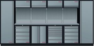 Móvel Hyprel Storage 6 elementos com Bancada em Inox